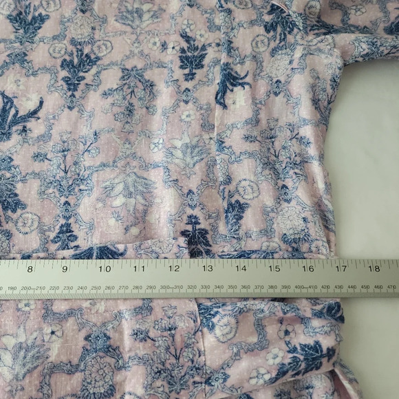 Isabel Marant Etoile Telicia Linen Wrap Mini Dress With Flirty Ruffle Skirt - Picture 9 of 11